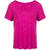 Lily V-neck Tee Festival Fuchsia XL Linen v-neck tee 