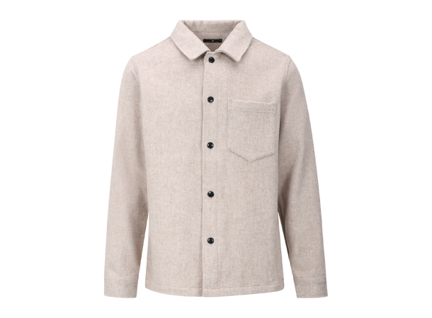 Aligo Overshirt Sand Melange XXL Wool twill overshirt 