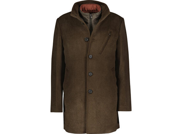 Angelo Coat Olive S 3 in 1 wool coat 
