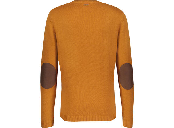 Basse Sweater Warm ochre S Lambswool with patch 