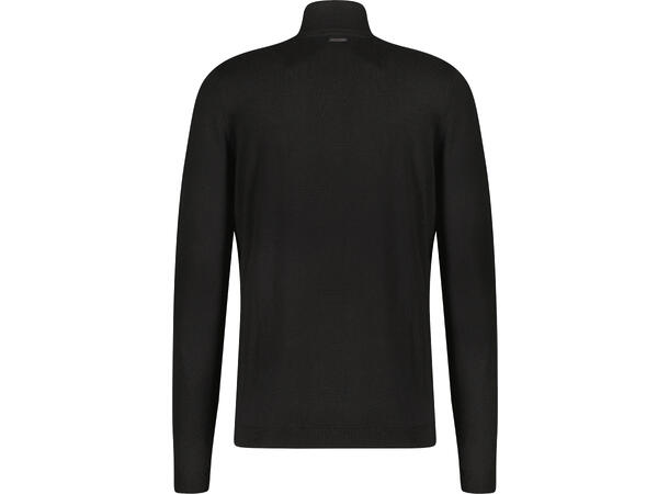 Espen Half-zip Black S Bamboo sweater 