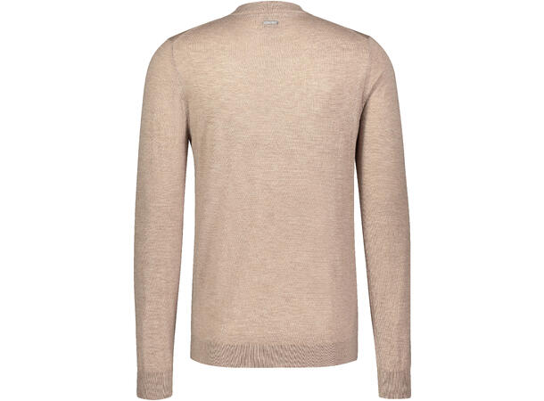 Veton Sweater Sand L Basic merino sweater 