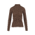 Hana Top Brown S Cotton turtle-neck longsleeve 