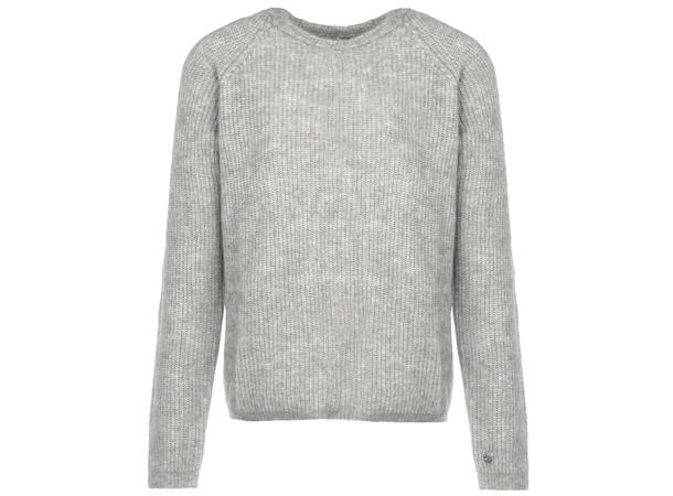 Betzy Sweater Light Grey Melange XL Mohair r-neck 