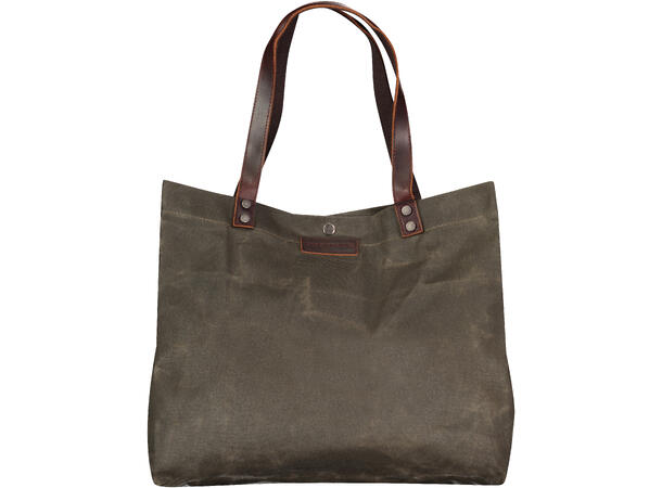 Eli Tote Bag Army green One Size Canvas/Leather tote bag 