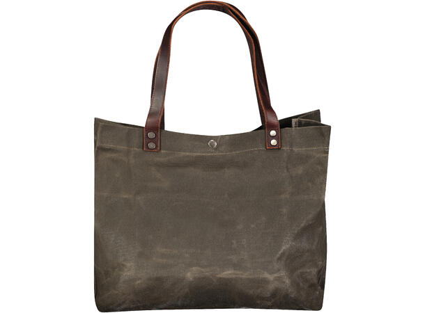 Eli Tote Bag Army green One Size Canvas/Leather tote bag 