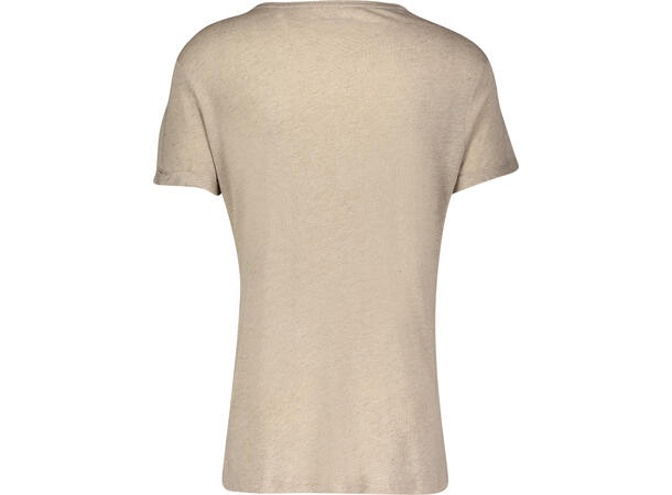 Hans Tee Sand melange L Linen t-shirt 