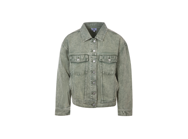 Julianne Jacket Washed Olive M Denim jacket 