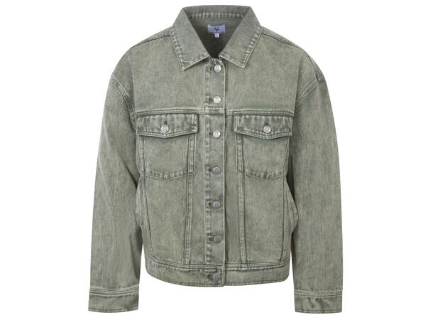 Julianne Jacket Washed Olive M Denim jacket 