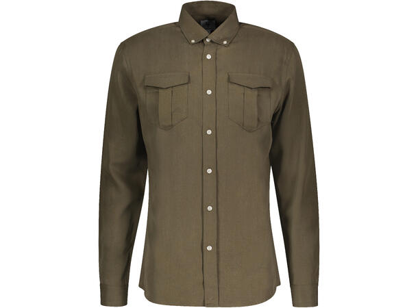 Ledger Shirt Olive S Lyocell pocket shirt 