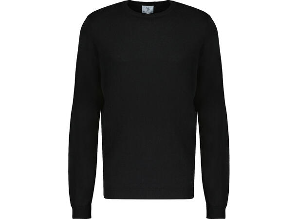Marc Sweater Black L Merino blend r-neck 