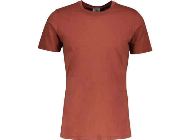 Niklas Basic Tee Rust M Basic cotton T-shirt 