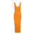 Stine midi dress Bright orange L Viscose knit midi dress 
