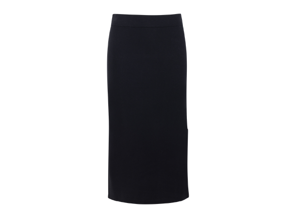 Adora Skirt Black XS Midi viscose skirt 