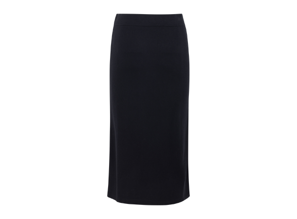 Adora Skirt Black XS Midi viscose skirt 