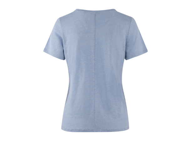 Alicia Tee Blue S Basic linen t-shirt 