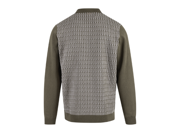 Balin Half-zip Dusty Olive XL Cabel knit half-zip pique 