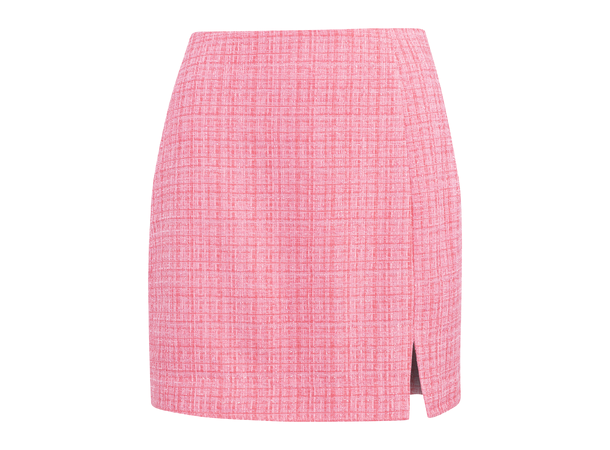 Barbro Skirt Pink XL Boucle mini skirt 