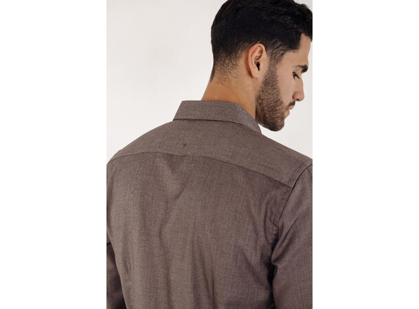 Brimi Shirt Brown Melange L Bamboo viscose stretch shirt 