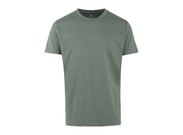 Bruno R-neck Tee dark forest M Organic cotton R-neck t-shirt 