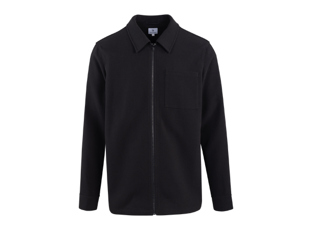 Cassedy Overshirt Black XXL Dressy zip shirt 