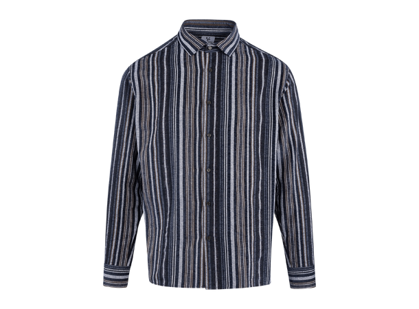 Cedrik Shirt Navy L Striped boxy shirt 