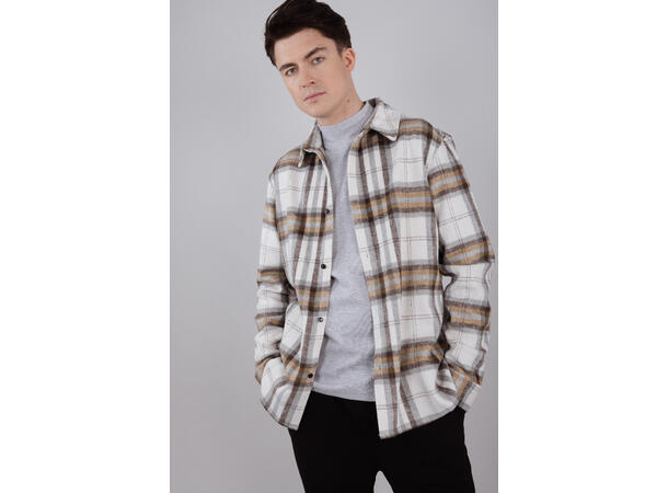 Doomey Overshirt Cream check S Check pattern overshirt 