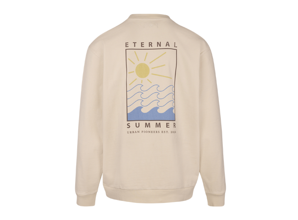 Enzo Sweatshirt Birch L Printed terry crewneck 