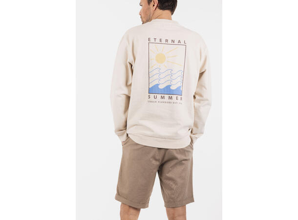 Enzo Sweatshirt Birch L Printed terry crewneck 