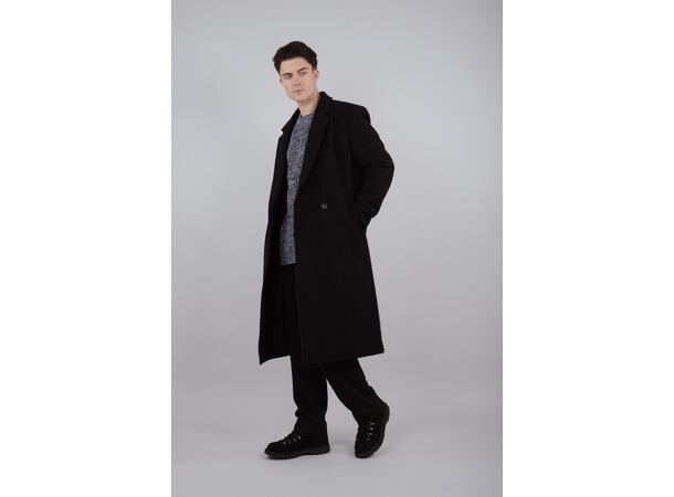 Ernest Coat Black XXL Wool Coat 