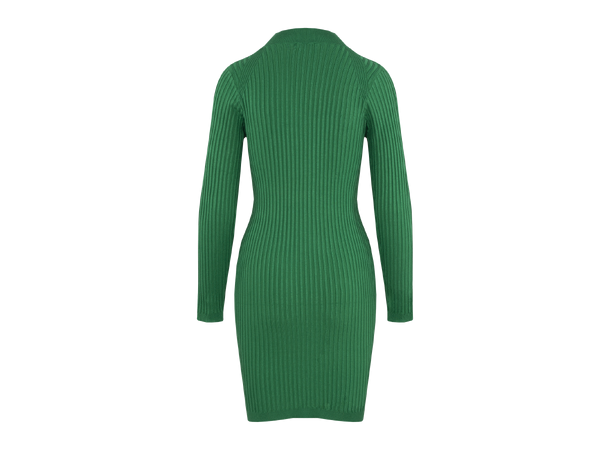 Flossie Dress Eden Green XS Rib knit dress 