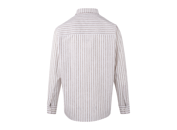 Gilmar Shirt Brown stripe L Striped shirt 