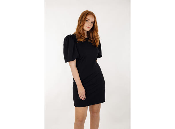 Keiyaa Dress Black M Dress with puffed sleeves 