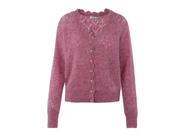 Lykke Cardigan Sachet Pink XL Structured mohair cardigan 