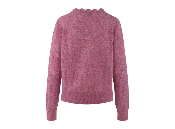 Lykke Cardigan Sachet Pink XL Structured mohair cardigan 
