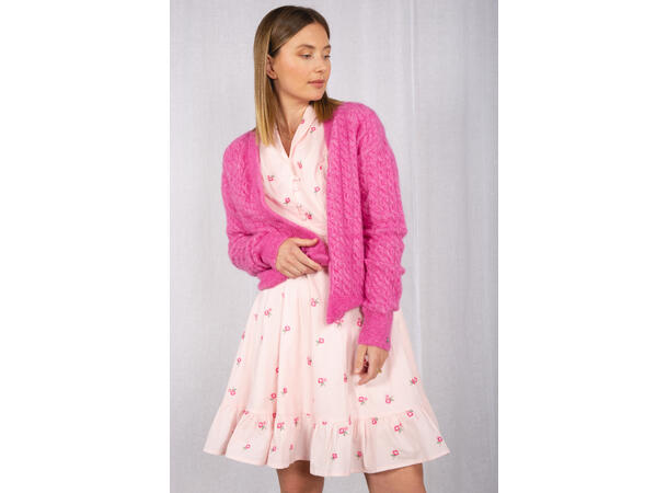 Mira Dress Pink XL Poplin embroidery dress 
