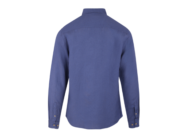 Ronan Shirt Denim Blue M Linen/Viscose Shirt 
