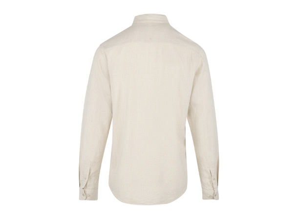 Thad Shirt Light Sand M Linen cotton LS shirt 
