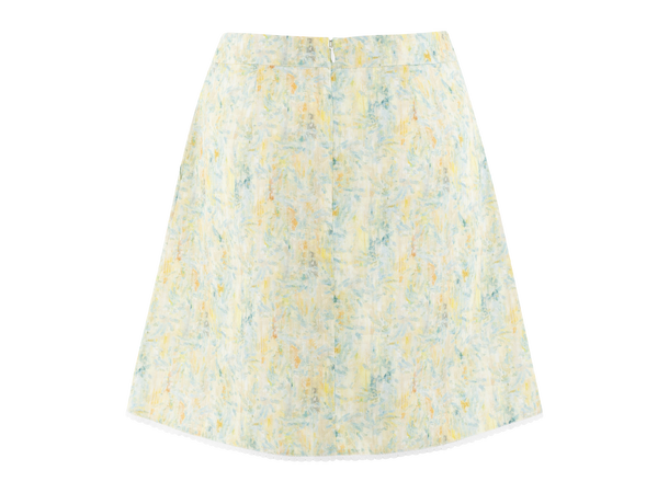 Zoe Skirt Yellow AOP M A-shaped skirt 