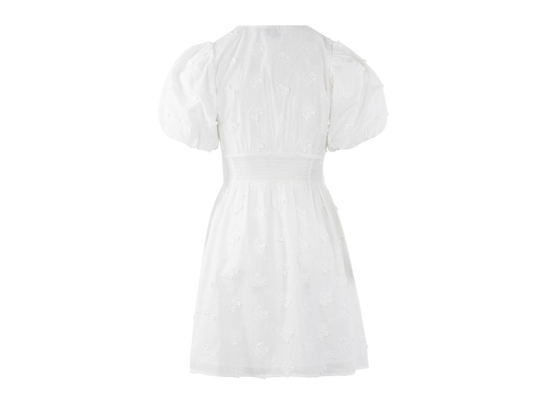 Zoey Dress White XL 3D embroidery flower dress 