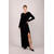 Fabienne Dress Black S Maxi velour dress 