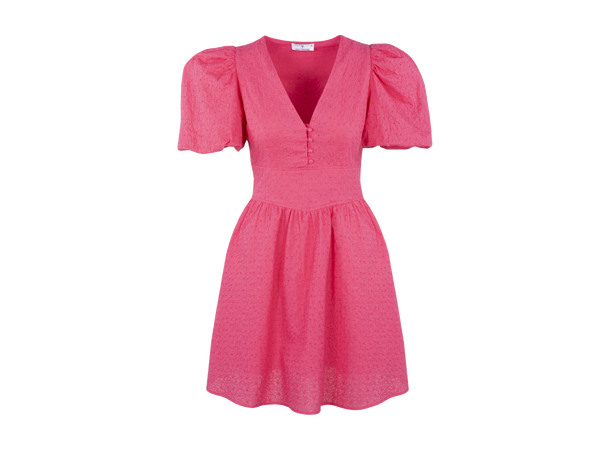 Albertine Dress Fandango Pink S Short dress broderie anglaise 