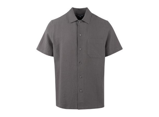 Arturo Shirt Charcoal S Shortsleeve structure shirt 