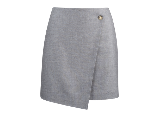 Aurora Skirt Grey L Wool wrap skirt 