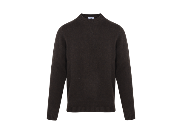 Basse Sweater Coffee XXL Lambswool with patch 