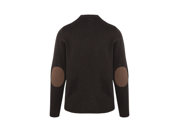 Basse Sweater Coffee XXL Lambswool with patch 