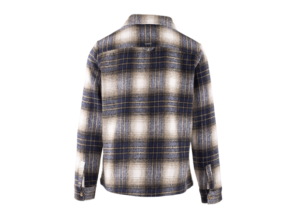 Bluestone Shirt Navy Multi L Check pattern wool shirt 