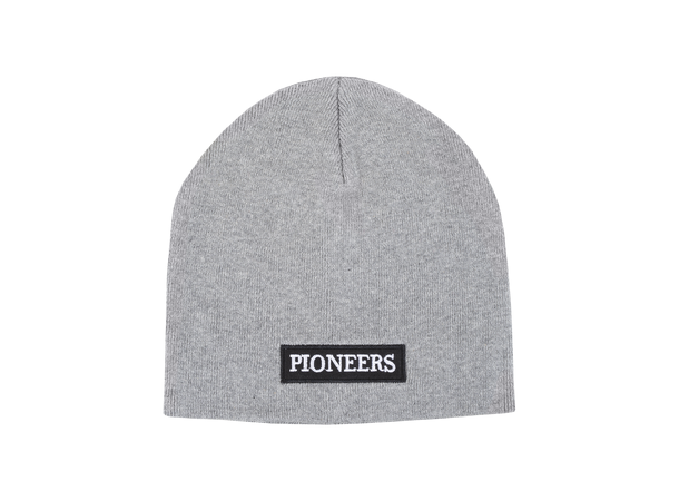 Cal Beanie Grey One Size Cotton patch beanie 