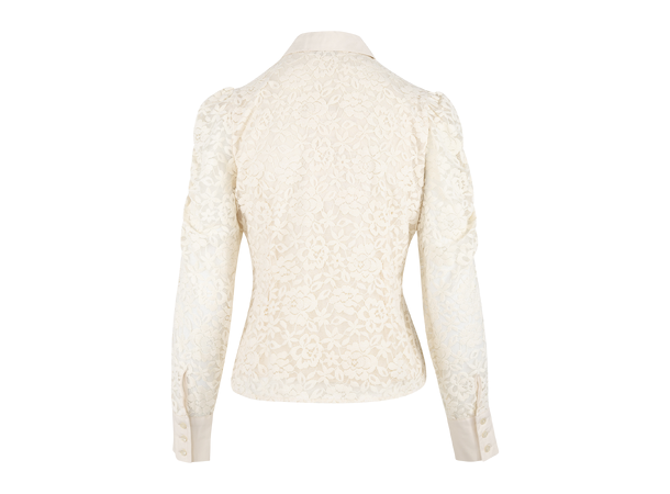 Corinne Blouse Cream M Lace shirt 