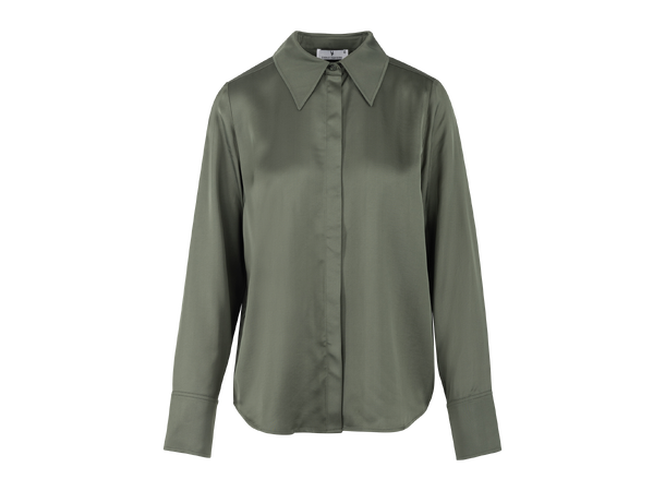 Daniela Shirt Thyme XL Satin shirt 